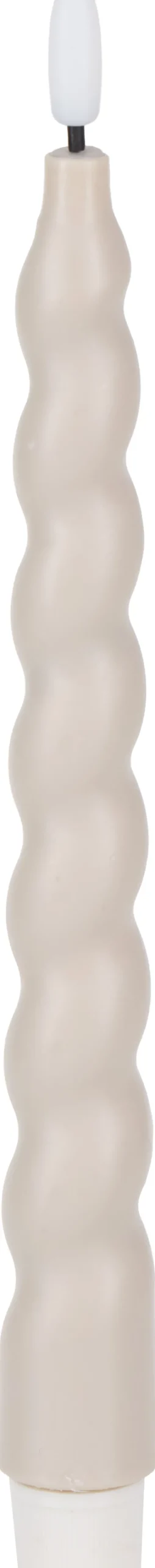Zestaw 2 świec woskowych LED Cozy Light 4 (beżowy)